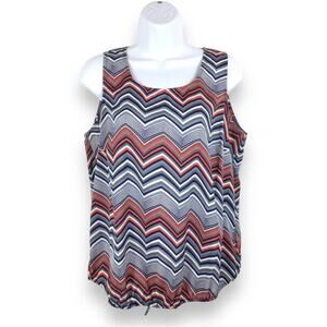 Banana Republic Sleeveless Open Back Drawstring Hem Top size M